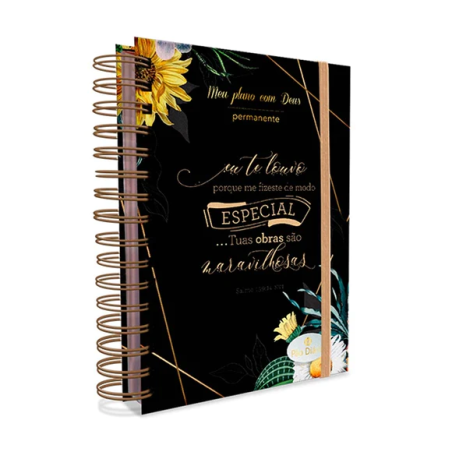 Planner Meu plano com Deus | Eu te Louvo | Capa Dura Espiral